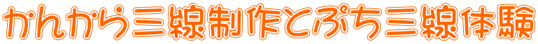 かんから三線制作とぷち三線体験